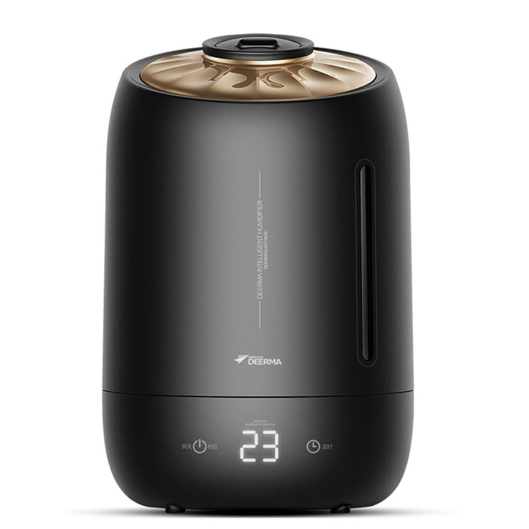 VMIDirect Smart Ultrasonic Humidifier in sleek black design with digital temperature display