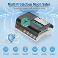 EBL 4-bay battery charger by VMIDirect showing internal circuit design and multi protection features