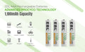 VMIDirect AAA rechargeable battery 1100mAh pack with advanced Procyco technology for various devices