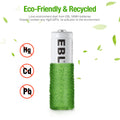 VMIDirect AAA rechargeable battery 1100mAh with eco-friendly recycled design and no harmful metals