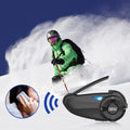 VMIDirect Motorcycle Bluetooth 5.1 Helmet Intercom for clear communication during skiing and outdoor activities