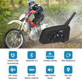 Motorcycle Helmet Bluetooth 5.0 Headset for hands-free calls and high-fidelity sound while riding