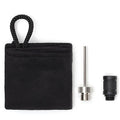 Accessory kit for Electric Air Compressor Pump with nozzle and adapter in a black pouch