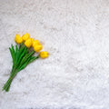 Faux Fur Makeup Prop Mat featuring a soft white surface, perfect for photoshoots and styling products