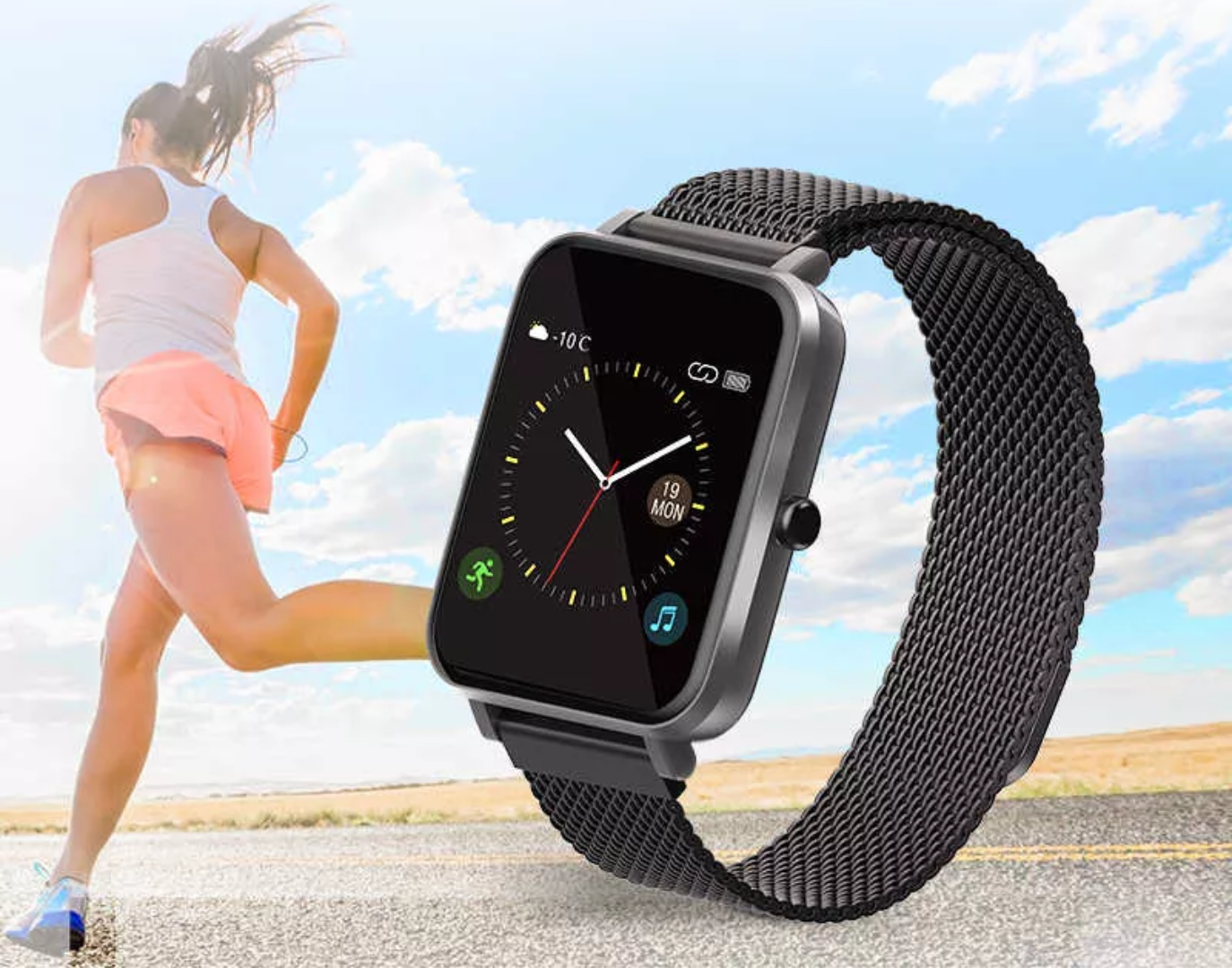 VMIDirect Watch Fitness Tracker with sleek design for monitoring workouts and daily activities