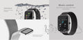 VMIDirect Watch Fitness Tracker with 3ATM waterproof rating and music control features