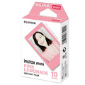 FujiFilm INSTAX MINI FILM in Pink Lemonade frame with 10 instant photo sheets for instant memories