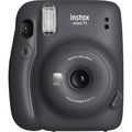 Fujifilm Instax Mini 11 Instant Film Camera in Charcoal Grey with Built-in Flash
