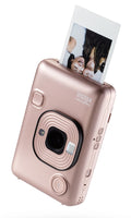 FUJIFILM INSTAX Mini LiPlay Instant Camera in Rose Gold with Photo Printing Feature