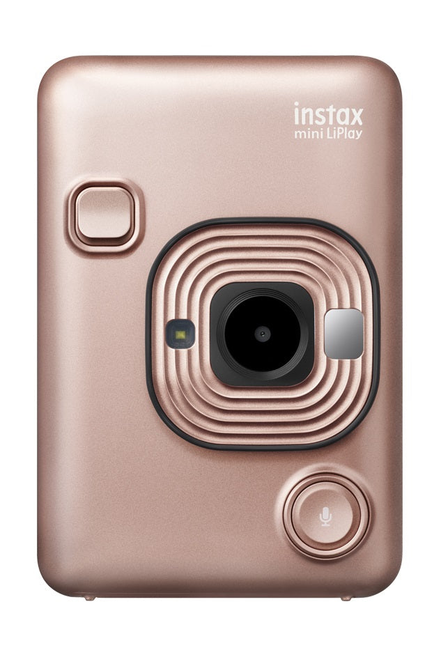FUJIFILM INSTAX Mini LiPlay Instant Film Camera in Rose Gold with User-Friendly Design