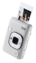 FUJIFILM INSTAX Mini LiPlay Instant Camera in Silver with Built-in Printer and LCD Screen