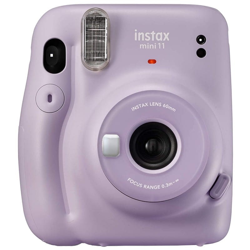 Fujifilm Instax Mini 11 Instant Film Camera in Lavender with Built-in Flash and Lens