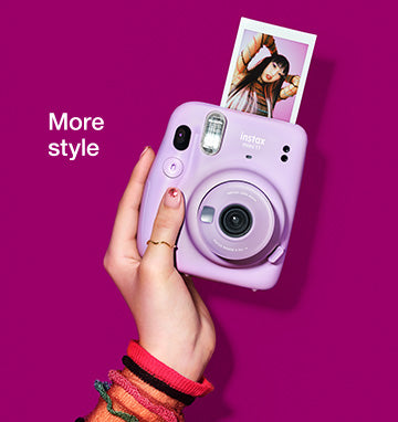 Fujifilm Instax Mini Instant Camera in Purple Capture Moments with Stylish Design