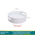 360 Rotating VMIDirect Kitchen Organizer in Medium White for Easy Access to Kitchen Essentials