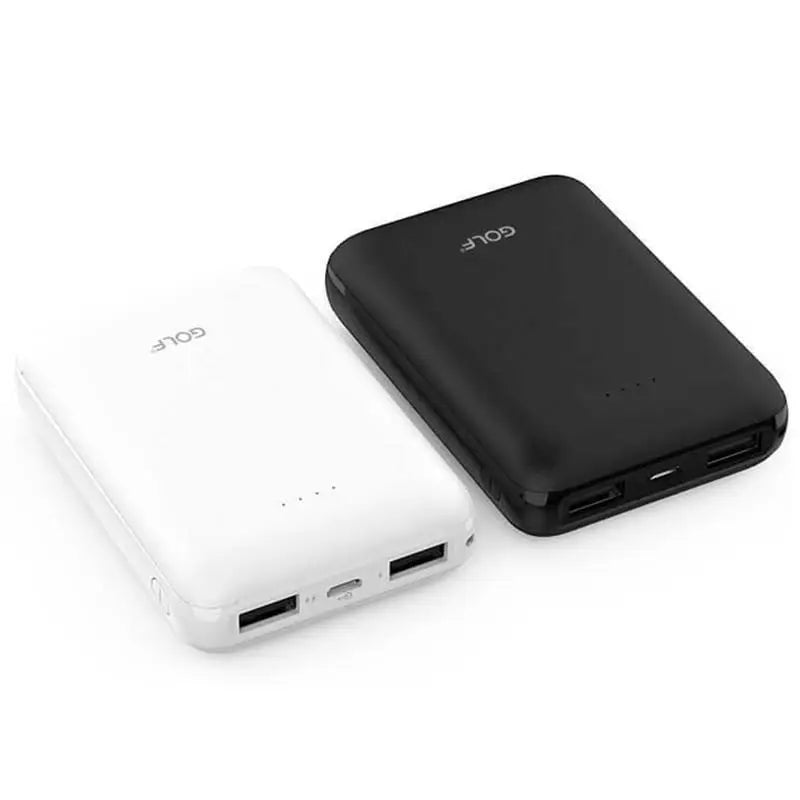 VMIDirect 10000mAh Power Bank in black and white with dual USB ports for charging devices