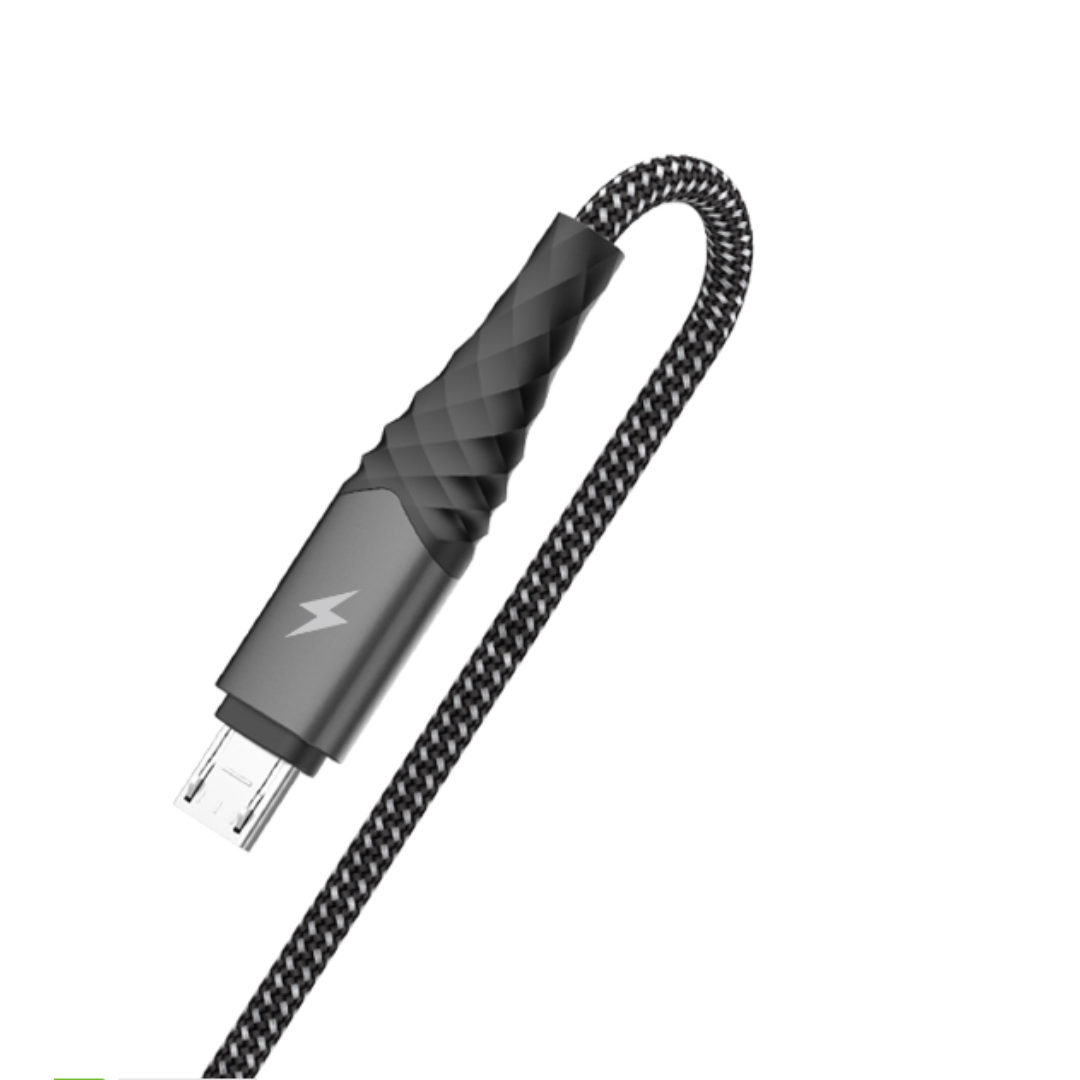 Durable Braided Micro USB Cable with Enhanced Flexibility for Fast Charging