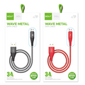 VMIDirect Braided Micro USB Cable in black and red with high-speed 3A charging for mobile devices