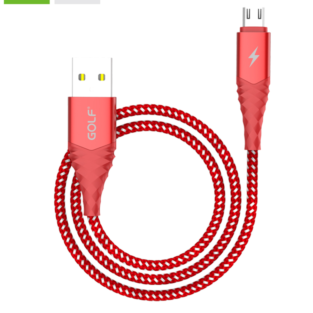 Red VMIDirect Braided Micro USB Cable with Durable Design for Fast Charging
