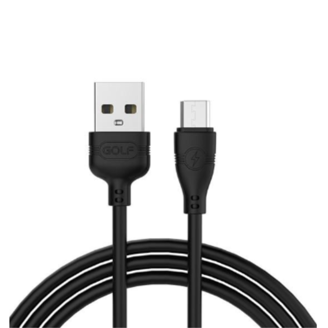 White Micro USB Cable with Fast Charging for Mobile Phone Accessories by VMIDirect