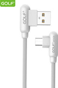 GOLF Micro USB Cable with Right-Angle Connectors for Easy Charging and Data Transfer