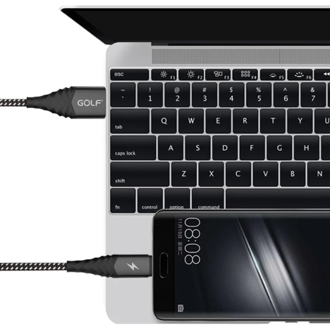 VMIDirect Type C USB Cable in black with durable braided design for fast charging and data transfer