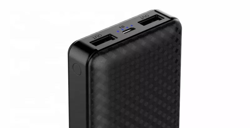 VMIDirect 10000mAh Power Bank with dual USB output ports for convenient charging