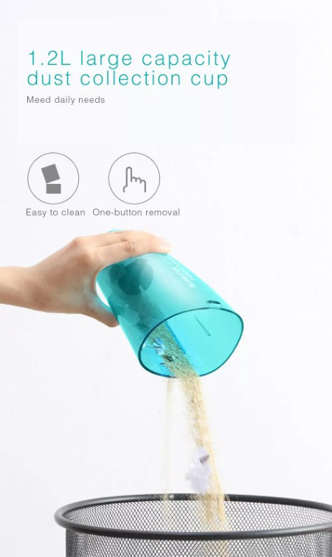 VMIDirect Handheld Vacuum Cleaner with 1.2L dust collection cup for easy cleaning and one-button removal