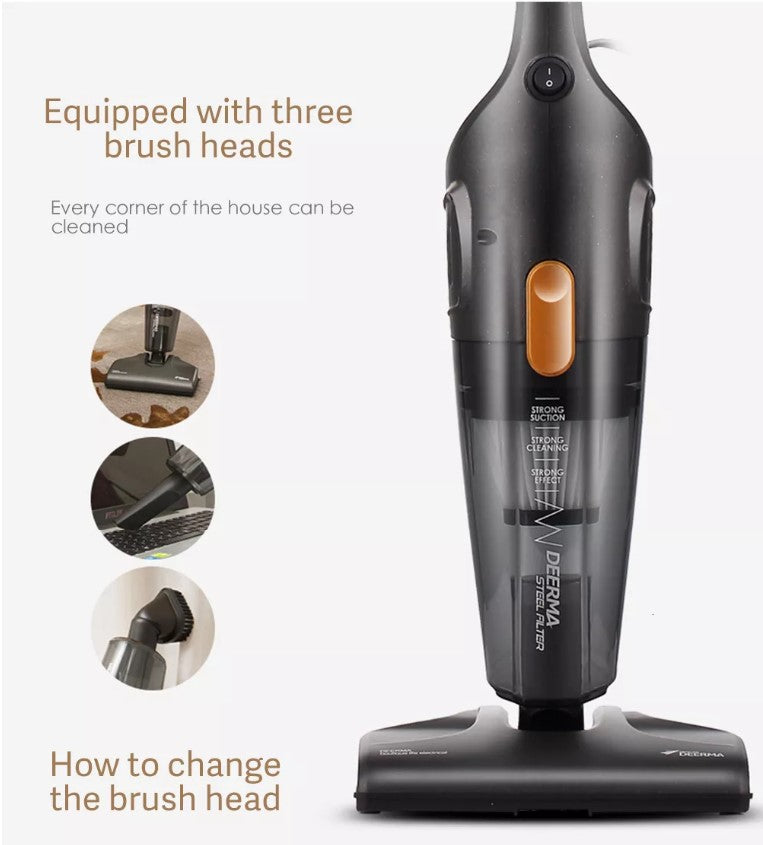 VMIDirect Handheld Vacuum Cleaner with three brush heads for versatile cleaning options