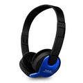 VMIDirect Wired Stereo Headphones in Black and Blue with Comfortable Over-Ear Design