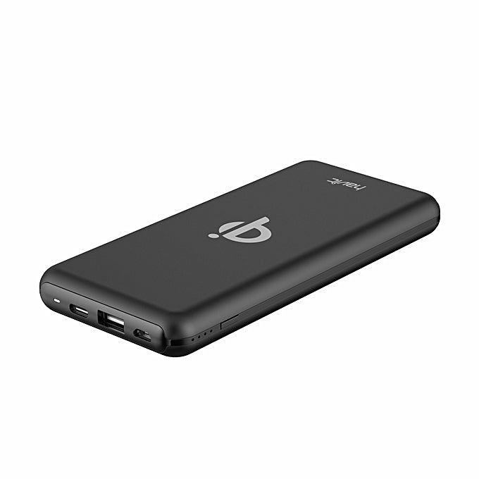 VMIDirect 10000mAh Power Bank in sleek black design with dual USB output ports