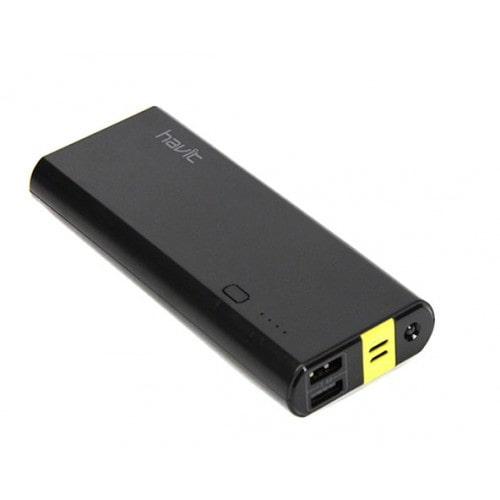 VMIDirect 10000mAh Powerbank in sleek black design with dual USB ports for fast charging