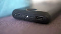 Close-up of VMIDirect 20000mAh Power Bank showing charging ports and LED indicator