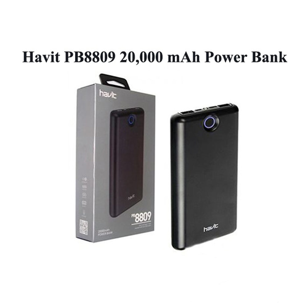 Havit PB8809 20000mAh Power Bank with sleek design and efficient charging capabilities
