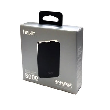VMIDirect 5000mAh Power Bank in sleek black packaging with dual USB ports