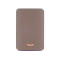 Havit 5000mAh Power Bank in brown with LED indicator and slim design for portable charging