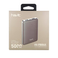 Havit 5000mAh Power Bank with LED indicators and compact design for convenient charging