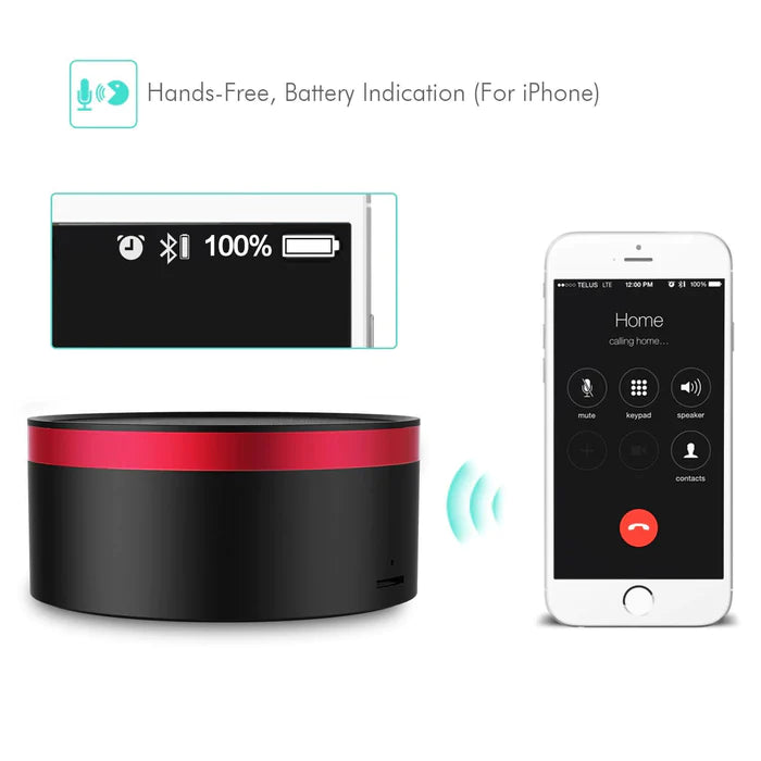 VMIDirect Bluetooth Speaker with Hands-Free Function and Battery Indication for iPhone Users