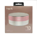 Havit M13 Bluetooth Speaker in Pink and Silver, portable and wireless for easy music enjoyment