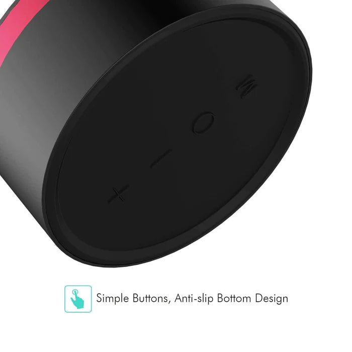 VMIDirect Bluetooth Speaker with Simple Buttons and Anti-slip Bottom Design for Easy Use