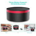 VMIDirect Bluetooth Speaker in Black and Red with AUX and TF modes for versatile connectivity