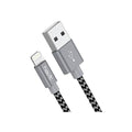 VMIDirect Braided Lightning Cable for fast charging and durable performance in black and gray