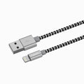 VMIDirect Braided Lightning Cable in Black and White for Fast Charging and Data Transfer