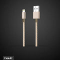 VMIDirect Braided Lightning Data Cable in Gold for Fast Charging and Data Transfer