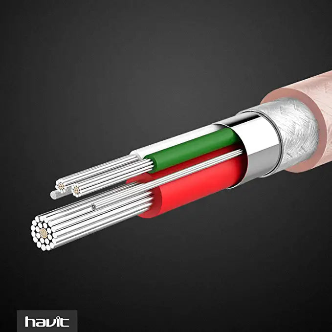 VMIDirect Braided Lightning Data Cable showing durable design and high-quality wiring for fast charging