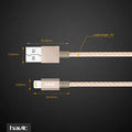 VMIDirect Braided Lightning Data Cable 1M with Durable USB Connectors for Fast Charging