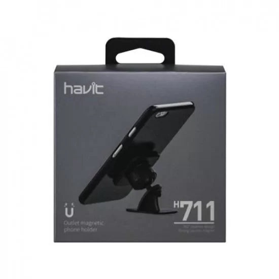 Havit H711 Car Mobile Phone Holder with Outlet Magnetic Design for Secure Device Mounting
