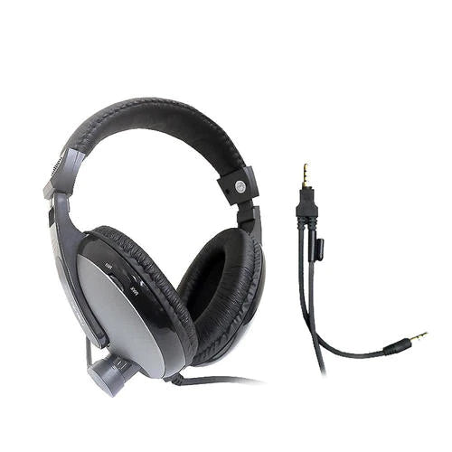 VMIDirect Dual Plug Headset Wired with Comfortable Ear Cushions and Adjustable Volume Control