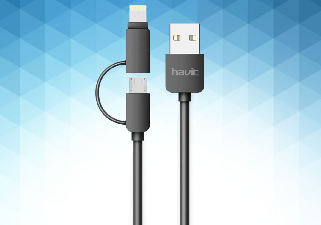VMIDirect Dual Port Data Cable for charging and syncing devices efficiently