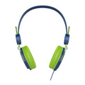 VMIDirect Colorful Over-Ear Headphones in Green and Blue, Perfect Earphones With Mic for Music and Calls