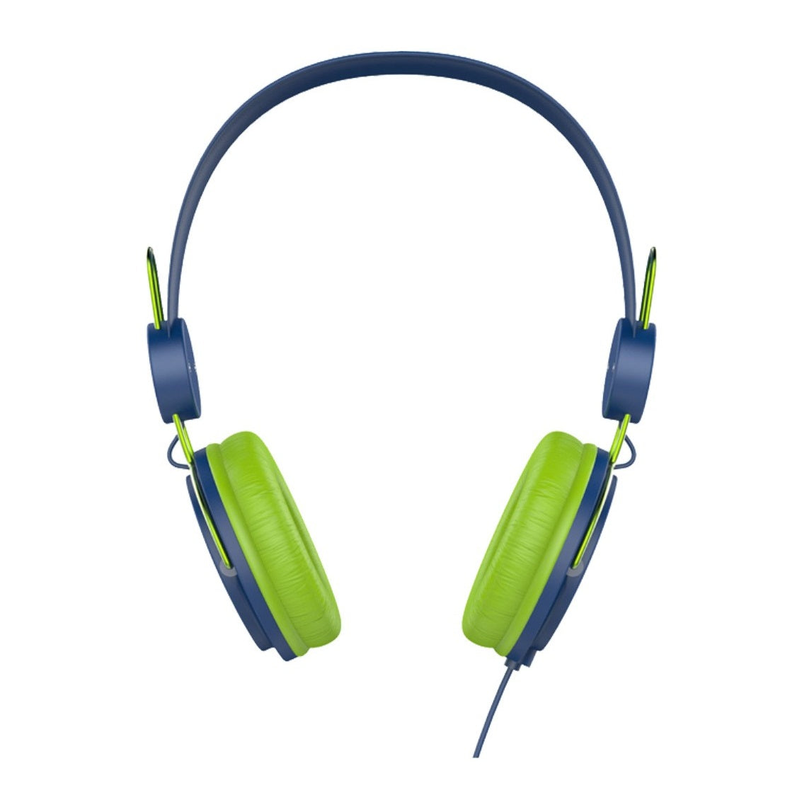 VMIDirect Colorful Over-Ear Headphones in Green and Blue, Perfect Earphones With Mic for Music and Calls
